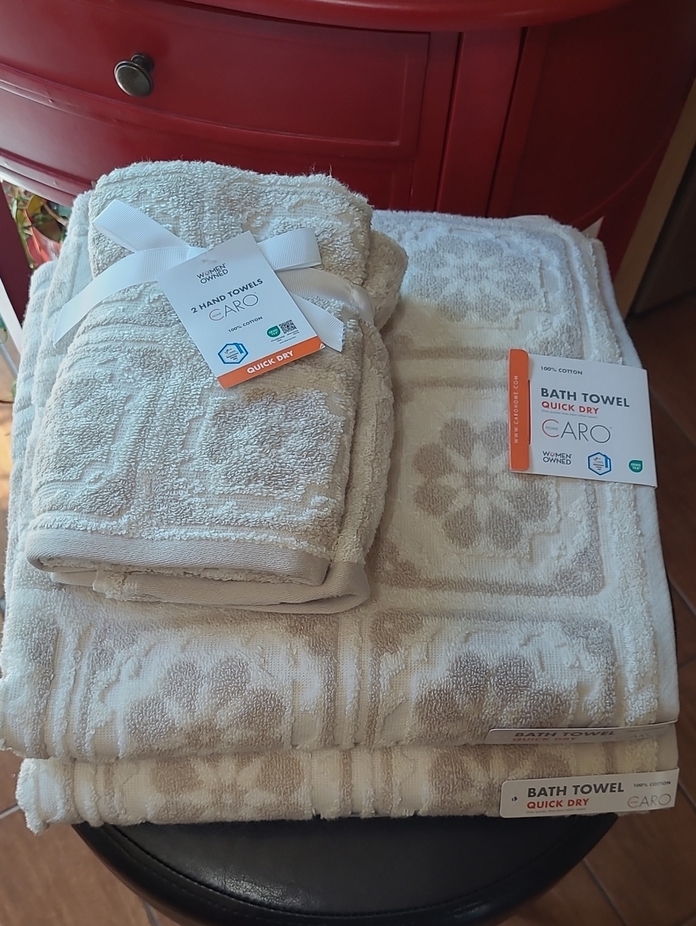Caro Home Selene Quick Dry Bath Towel Set